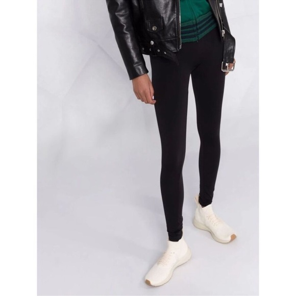 Wolford Black High-Waisted Leggings Sleek Stretchy Design - Picture 9 of 13